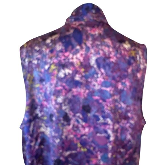 Coldwater Creek Purple Marbled Sleeveless Blouse Shell sz 2X NWT $80 - Picture 4 of 10